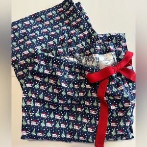 Vineyard Vines Christmas Santa Hat Pajama Pants size Small S Lightweight Flannel
